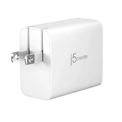 j5create 67W GaN USB-C 2-Port Charger, White, JUP2367