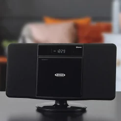 JENSEN Bluetooth JBS-300 Wall-Mountable Music System With CD Player And AM/FM Radio, 9.33