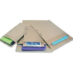 Jiffy Mailer Jiffy Rigi Bag Mailers - Shipping - 14 1/4" Width x 18" Length - Self-sealing - Natural Kraft - Kraft, Fiberboard - 75 / Carton