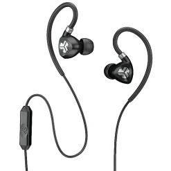 JLab Audio Fit 2.0 Sport Earbuds, Black