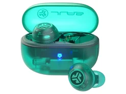 JLab Audio Go Pop ANC True Wireless Earbuds, Translucent Teal
