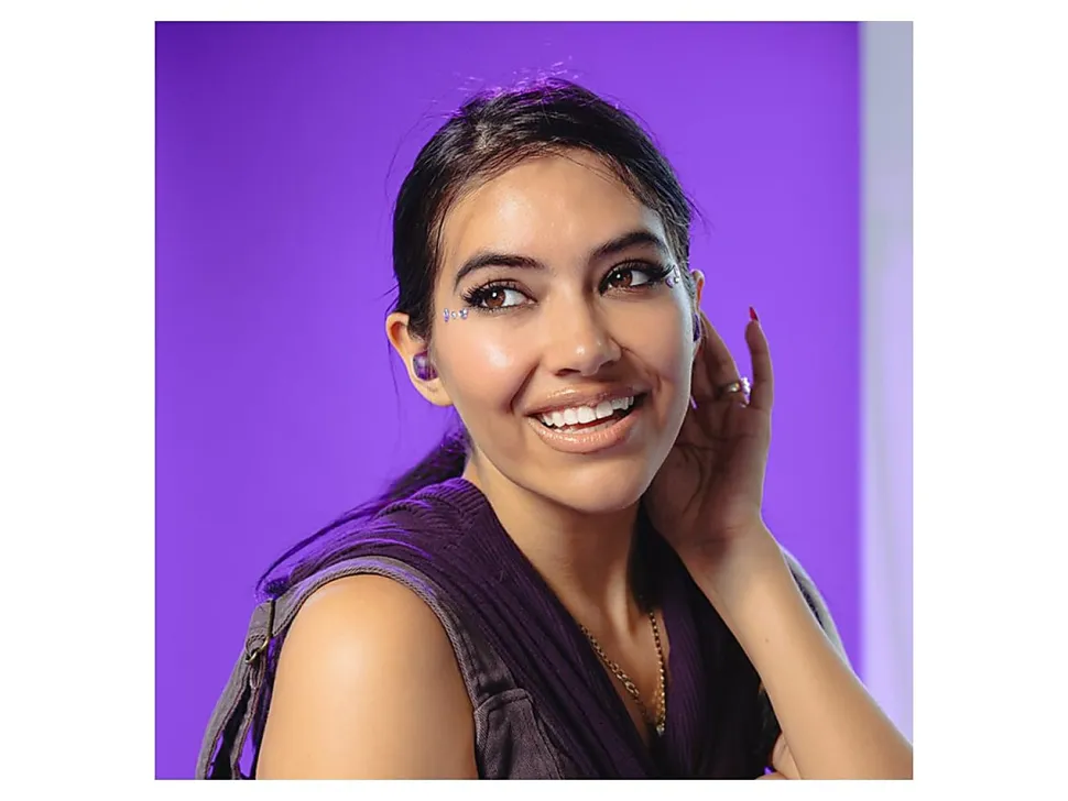 JLab Audio Go Pop ANC True Wireless Earbuds, Translucent Purple
