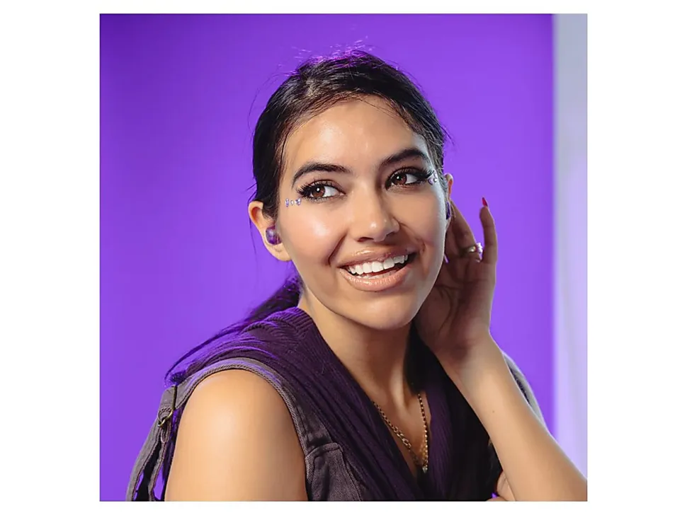 JLab Audio Go Pop ANC True Wireless Earbuds, Translucent Purple