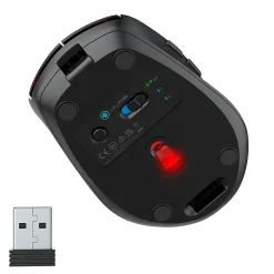 JLab Audio GO Recharge Wireless Mouse, Black
