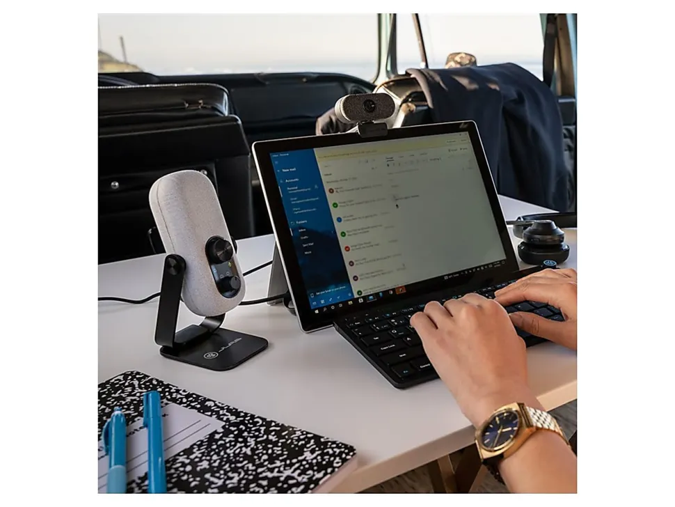 JLab Audio GO TALK USB Microphone, 5", White