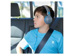JLab Audio JBuddies Studio 2 On-Ear Headphones, Gray/Blue, HKSTU2GRYBLU122