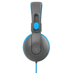JLab Audio JBuddies Studio 2 On-Ear Headphones, Gray/Blue, HKSTU2GRYBLU122