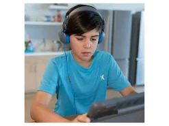 JLab Audio JBuddies Studio 2 On-Ear Headphones, Gray/Blue, HKSTU2GRYBLU122