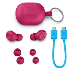 JLab Audio JBuds Mini True Wireless Earbuds, Pink