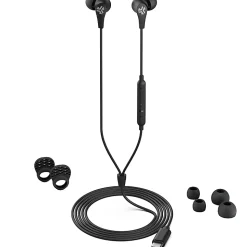 JLab Audio JBUDS PRO USB-C Wired Earbuds, Black
