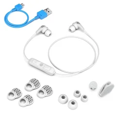 JLab Audio JBuds Pro Wireless Earbud Headphones, White, EBPRORWHTGRY123