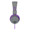 JLab Audio Kids' JBuddies Studio Over-The-Ear Headphones, Gray/Purple, JKSTUDIO GRYPRL BX