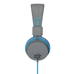 JLab Audio Kids' JBuddies Studio Over-The-Ear Headphones, Gray/Blue, JKSTUDIO GRYBLU BX