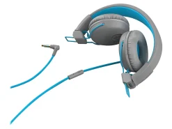 JLab® Audio Studio On-Ear Headphones, Gray/Blue, HASTUDIORGRYBLU4