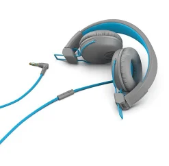 JLab® Audio Studio On-Ear Headphones, Gray/Blue, HASTUDIORGRYBLU4