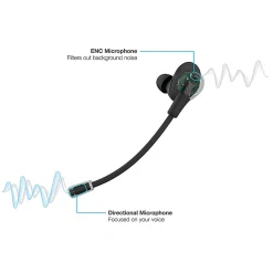 JLab Audio Work Buds True Wireless Earbuds, Black