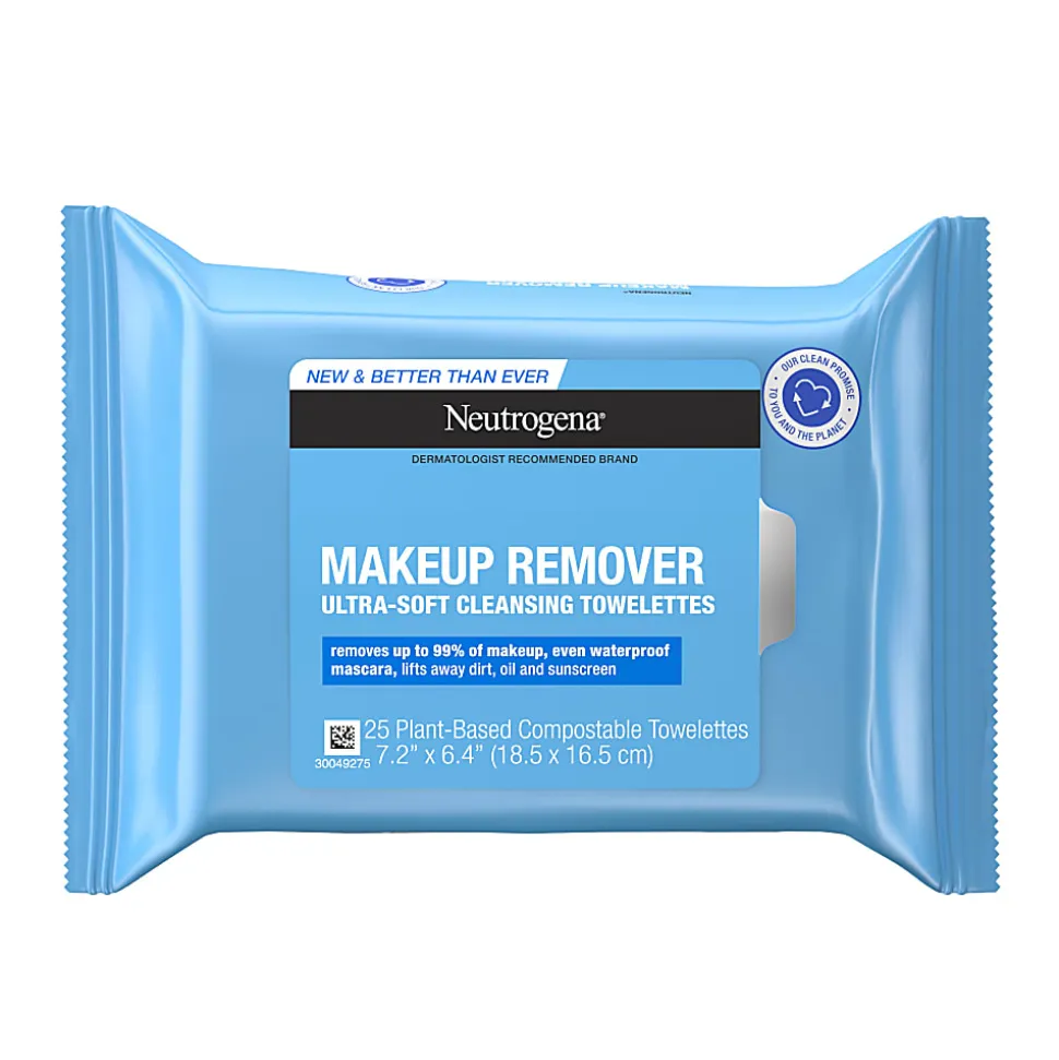 Johnson & Johnson Neutrogena Makeup Remover Cleansing Face Wipes, Pack Of 25 Wipes