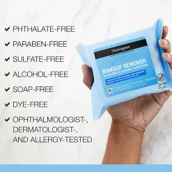 Johnson & Johnson Neutrogena Makeup Remover Cleansing Face Wipes, Pack Of 25 Wipes