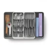 Joseph Joseph DoorStore Expandable Tier Cutlery And Knife Organizer, Stone, Total Qty 1