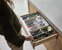 Joseph Joseph DrawerStore Expandable Utility And Gadget Organizer, Stone, Total Qty 1