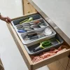 Joseph Joseph DrawerStore Expanding Cutlery And Utensil Organizer, Stone, Total Qty 1