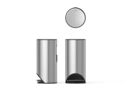 Joseph Joseph 30-Liter Trash Can, 28-1/4”H x 13-1/4”W x 13-7/16”D, Satin