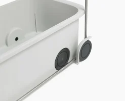 Joseph Joseph 2-Tier Storage Caddy With Wheels, 13-1/4”H x 7-15/16”W x 18-1/2”D, White, Total Qty 1