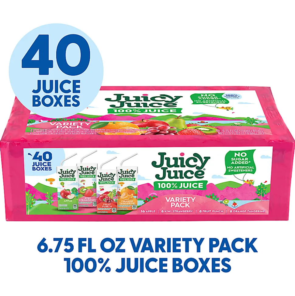 Juicy Juice Juice Variety Pack, 6.75 Oz, Pack Of 32 Juices