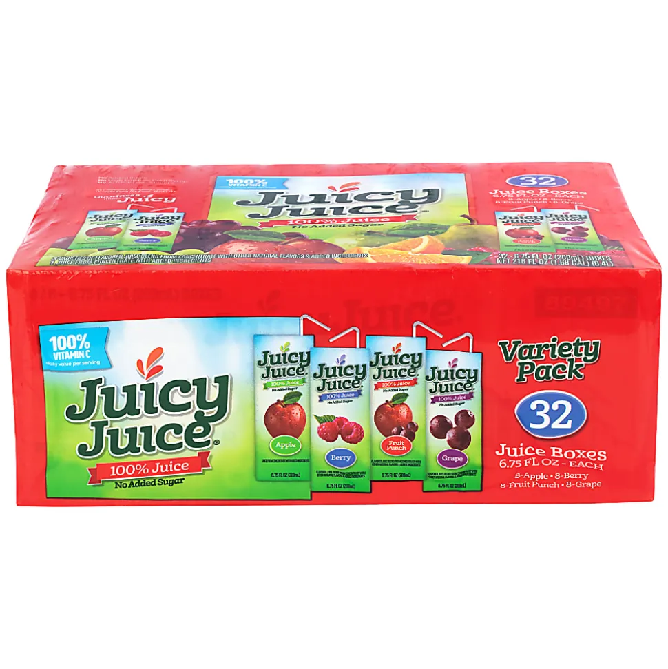 Juicy Juice Juice Variety Pack, 6.75 Oz, Pack Of 32 Juices