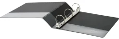 Just Basics® Basic View 3-Ring Binder, 2" Round Rings, Black
