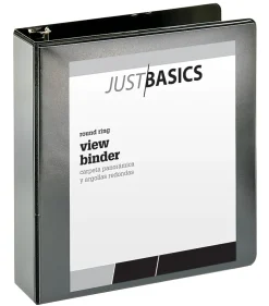 Just Basics® Basic View 3-Ring Binder, 2