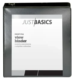 Just Basics® Basic View 3-Ring Binder, 2