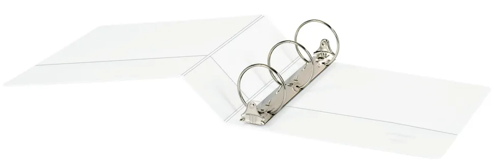 Just Basics® Basic View 3-Ring Binder, 3" Round Rings, White