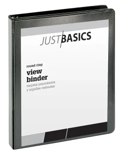 Just Basics® Basic View 3-Ring Binder, 1