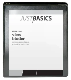 Just Basics® Basic View 3-Ring Binder, 1