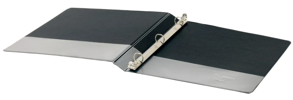 Just Basics® Basic View 3-Ring Binder, 1/2" Round Rings, Black