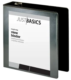 Just Basics® Basic View 3-Ring Binder, 3