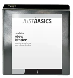 Just Basics® Basic View 3-Ring Binder, 3