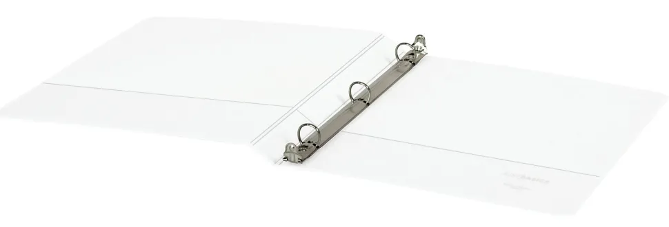 Just Basics® Basic View 3-Ring Binder, 1/2" Round Rings, White