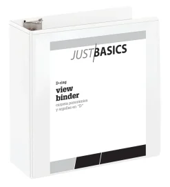 Just Basics® Basic View 3-Ring Binder, 4