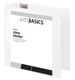 Just Basics® Basic View 3-Ring Binder, 4