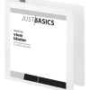 Just Basics® Basic View 3-Ring Binder, 2" Round Rings, White