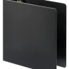 Just Basics® Economy Nonview 3-Ring Binder, 3" Round Rings, Black
