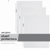 Just Basics™ Lightweight Sheet Protectors, 8-1/2 x 11", Non-Glare, Box Of 200