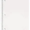 Just Basics® Poly Spiral Notebook, 8" x 10-1/2", 1 Subject, Wide Ruled, 70 Sheets, White