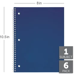 Just Basics® Poly Spiral Notebook, 8