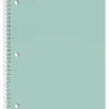 Just Basics® Poly Spiral Notebook, 8" x 10-1/2", 1 Subject, Wide Ruled, 70 Sheets, Light Green
