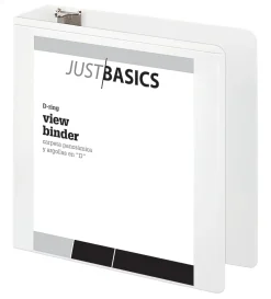 Just Basics® View 3-Ring Binder, 3