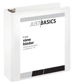 Just Basics® View 3-Ring Binder, 3