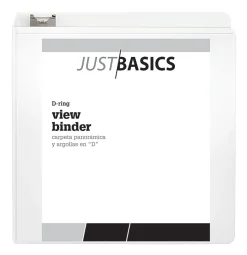 Just Basics® View 3-Ring Binder, 3